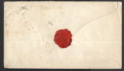 Rhodesia 1895 early cover from Salisbury to London with Barred oval 827 postmark - Image 2