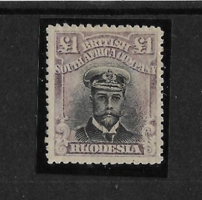 Rhodesia Admiral Die IIIA One Pound SG 255u mint