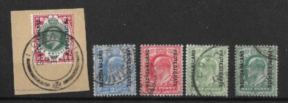 Bechuanaland 1904 EVII set to One Shilling SG 66/71 fine used