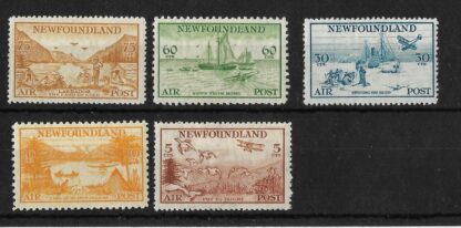 Newfoundland 1933 GV Air set SG 230/234 mint