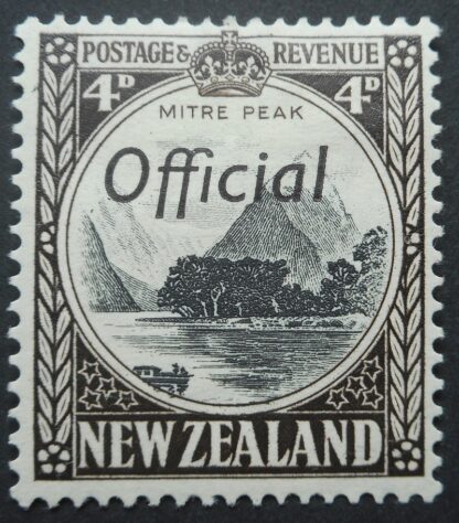 New Zealand 1941 Four Pence p14 Official SG O126a mint